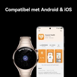 HUAWEI Watch 5 Smartwatch– 46mm Titanium Kast + Saffierglas – X‑TAP Sensor – ECG & SpO2 – AMOLED – Kosmisch Paars — thumbnail 3