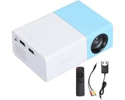 SnelShoppen - Mini Projector 1080P Full HD Portable Film Projector met HDMI, USB, AV, Headphones voor Smartphone, Laptop, TV, Tablet - Ideaal voor Cam