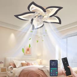 House Of Atelier - Plafondventilator met verlichting - Ventilatorlamp - Afstandbediening - 6 Standen - Dimbaar - 69 cm - Zwart — thumbnail 2