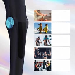 Opvouwbaar Massagepistool Voor Diepe Weefselmassage Met 10 Opzetstukken En Warmtefunctie - Oplaadbare 1500 mAh Batterij Fluisterstil Ergonomische Handgreep - Verlichting Van Spierpijn in Het Hele Lichaam — thumbnail 3