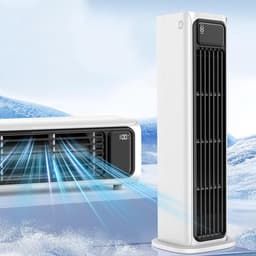 Luchtkoeler - Draagbare mini-split-airco – Draagbare airco zonder afvoerslang, wandgemonteerde airco-unit zonder luchtkanaal met afstandsbediening, stille ventilator met 3 snelheden voor auto, camper, kantoor, keuken en slaapkamer (wit) — thumbnail 4