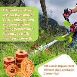 Grasmaaier spoelen 1,65 mm - Nylon 3 m - Hoogwaardige vervangingsspoelen - Geschikt voor Worx WG180/WG163/WG175 - ShopVlot — thumbnail 2
