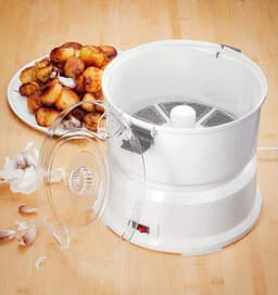 Elektrische Aardappelschiller - Keuken Gadget Appelschiller - Snel Groenten Schillen - Rommelvrij en Tijdbesparend - 1.60 kg - Wit — thumbnail 5