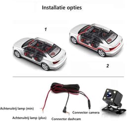 Dashcam met 3 Camera's – Full HD 1080P – Voor- en Achter camera – Nachtzicht – 128 GB Ondersteuning – Dashcam met Scherm voor auto - met app — thumbnail 5