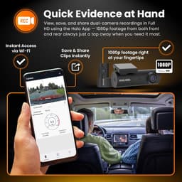 Dashcam 1080P HD - Voor- en achtercamera - Distraction-free design - Betrouwbare opname bij dag en nacht - ShopVlot — thumbnail 4