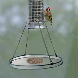 stuks vogelzaadbakken met 8 haken, hangende vogelzaadweegschaalhouder, platformvoederbak om vogels aan te trekken, buiten, achtertuin, huis, tuin — thumbnail 2