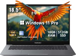 Blackview AceBook 10 Laptop - Intel® Pentium® Silver N6000 - Intel® Graphics - 18,5" Full HD - 16 GB DDR4 - 512 GB SSD - Windows 11 Pro - Grijs — thumbnail 1