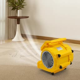 Archi Vloerdroger 250W – Ventilatie – Industriële Blower – 3 Snelheden – Timer Tot 120 Minuten – 220V EU – Geel — thumbnail 3