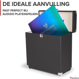 Audizio RC32 Vinyl Platenkoffer voor max 30/35 platen - Zwart — thumbnail 3