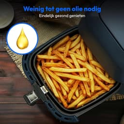 Airfryer 5,2 Liter – Heteluchtfriteuse – 9 Automatische Programma's – Digitaal Touchscreen – 2150W Matgrijs — thumbnail 2