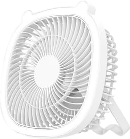 Oplaadbare campingventilator met led-lantaarn – draagbare ventilator voor tenten en buiten — thumbnail 1