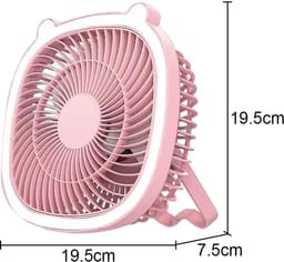 Oplaadbare campingventilator met led-lantaarn – draagbare ventilator voor tenten en buiten — thumbnail 2
