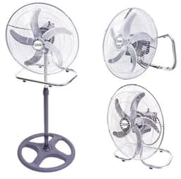 Staande Ventilator 3-in-1 - Vloer Tafel en Wandventilator - 3 Snelheden & Oscillatie - 60W Aluminium Bladen - Zilver — thumbnail 2