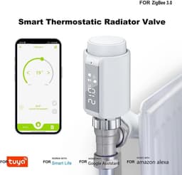 Radiator Thermostaat - Slimme Klep - Temperatuur Regelen - Kinderslot Functie - 5-30°C - Wit — thumbnail 5