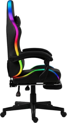 GPRacing RGB - Game Stoel - Met RGB Verlichting - Gaming Stoel - Ergonomische Bureaustoel - Gamestoel - Verstelbaar - Gaming Chair - Zwart — thumbnail 4