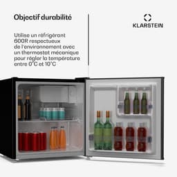 Retro Mini Koelkast 46 Liter – 37 dB – Verstelbare Thermostaat 0-10 °C – Energieklasse D — thumbnail 4