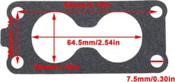 SnelShoppen - 2 Stuks Grasmaaier Carburateur Mount Pakking 11060-7024 voor Kawasaki FH601V FS641V FS680V FH721V - Onderdeel voor Tuinmachines — thumbnail 3