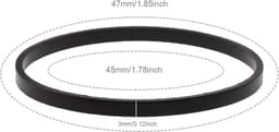 SnelShoppen - Carburetor Vervangingsset, Float Bowl, Rubber Seals, 5 Stuks, 47mm OD, 45mm ID, Voor Tecumseh Grasmaaier, Zwart — thumbnail 3