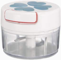 Keukenmachine met trekkoord - Groentenhakker Mini - Snel ingrediënten hakken - Handmatige bediening - Compact formaat - Blauw — thumbnail 1