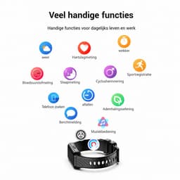 Blackview Sporthorloge - R10 - Smartwatch Stappenteller Horloge - Activity Tracker - Smartwatches Heren, Dames - Zwart — thumbnail 5