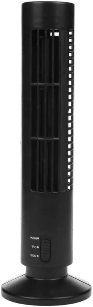 Draagbare Luchtkoeler - Bladloze Ventilator - Bureau Koeling - Stil Luchtkanaalontwerp - 33 cm Hoog - Zwart — afbeelding 1