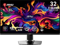 MSI 32" MPG 322UR QD-OLED X24, QD-OLED, 240Hz, HDMI, DP — thumbnail 1
