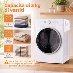 Sogiol® Mini wasdroger 3 kg - compacte droger - PTC & 49x47x70 cm 3kg 1020W — thumbnail 2
