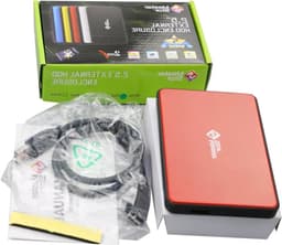 Externe Harde Schijf - Draagbare Opslag - Data Back-up - Super Speed USB 3.0 - 160 GB - Rood — thumbnail 1