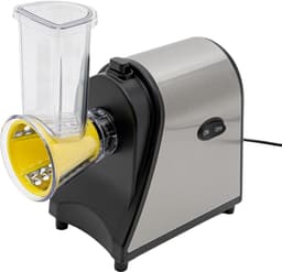 Elektrische Groentesnijder - Keukenmachine Snijmachine - Snel Groenten Snijden - Vijf Snijstanden - 1000W Vermogen - Zilver Zwart — thumbnail 5