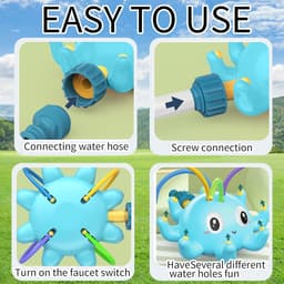 Thijox - Waterspeelgoed Buiten - Sprinkler Grasmaaier Tuinspeelgoed voor Kinderen - Waterspel in Octopusvorm voor Tuin en Zomerplezier — thumbnail 2