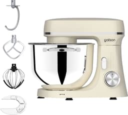 Gatson 2000W Keukenmachine - 6,2L Mengkom - Dubbele Handvatten - Keukenrobot - Keukenmixer - Foodprocessor - Mixer Met Mengkom — thumbnail 1