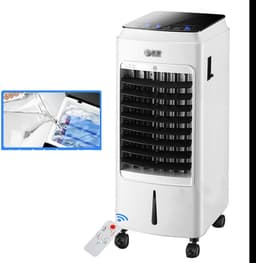 Mobiele airco 7000 BTU 3-in-1 Klasse A draagbare airconditioning met afstandsbediening 24-uurs timer 5L tank tot 90m² — thumbnail 1