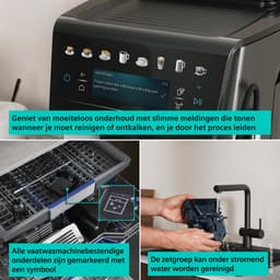 Siemens EQ600 iAroma - TP605EM3 - Volautomatische koffiemachine - RVS - Verlichting - 10 profielen - 2026 editie — thumbnail 2