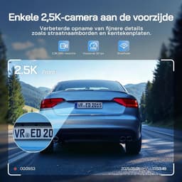 Dashcam voor auto - Zwart - 2 inch - 1440P Mini WiFi Camera met Nachtzicht en 170° Groothoek - Met App Bediening — thumbnail 2