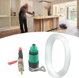 Stofverwijderaar Watersproeier - Snijmachine Accessoire - Stofbeheersing Werkplaats - Roestvrijstalen Beugels - 6 mm Slang Compatibel - Zwart Rood — thumbnail 3