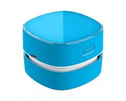 Mini Draadloze Tafelstofzuiger, Draagbare Bureau Stofzuiger USB-oplaadbaar voor Toetsenbord, Laptop, Kantoor, Auto en Huisdierenhaar(Blauw)