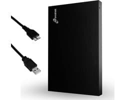 Externe harde schijf - Draagbare opslag - Gegevens opslaan - Plug and Play - 500 GB - Zwart