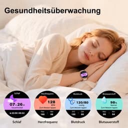 FOSMET Smartwatch Dames - Ultradun - 1,56" AMOLED Display - 20 Dagen Batterijduur - IP68 + 5ATM Waterdicht - 150+ Sportmodi - Bluetooth Bellen - SpO2 - Hartslagmeter - Bloeddrukmeting - Slaapmonitor - Notificaties - iOS/Android - Cadeau voor Vrouwen — thumbnail 4