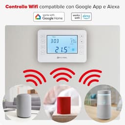 Digitale Thermostaat - Slimme Thermostaat Programmeerbare Thermostaat - Energie Besparen - Wifi & Spraakbesturing - 230 Volt - Wit — thumbnail 3