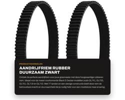 Dailygoods- Distributieriem 77 Tanden - Aandrijfriem Rubber - 3 mm Tandhoogte - 10 mm Breedte - 231 mm Omtrek - Sluitlus