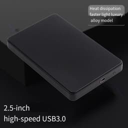 Externe Harde Schijf - Mobiele Opslag - Bestanden Opslaan - Snelle USB 3.0 - 750GB Capaciteit - Zwart — thumbnail 3