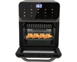 Kleine oven - Mini oven - Thuis bakken - Hetelucht circulatie - 13 liter - Zwart