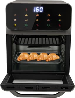 Kleine oven - Mini oven - Thuis bakken - Hetelucht circulatie - 13 liter - Zwart — thumbnail 1
