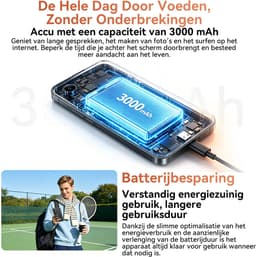 Blackview WAVE 2C Smartphone - 5 Inch palmtelefoon - 32GB ROM - 3000 mAh - Android 16 Go - Gezichtsherkenning - GPS - Universele 3,5 mm audio-aansluiting - Zwart — thumbnail 2