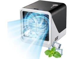 KZQ Mobiele 4-In-1 Airconditioning Met Koelnevel Zonder Afvoerslang 500 Ml Watertank 3 Snelheden 7 Kleuren Nachtlampje Voor Slaapkamer En Kantoor