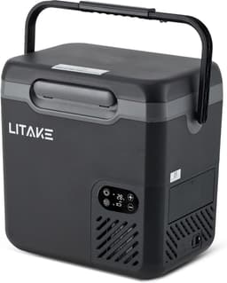 Draagbare autokoelbox van 18 liter – Koelkast met compressoraandrijving (-20 tot 20 °C) – Energieverbruik <30 W – Stille werking (45 dB) – – LED-display, licht van gewicht – Ideaal voor vrachtwagens, kamperen, reizen en thuisgebruik — thumbnail 1