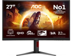 AOC G4 CQ27G4Z2P computer monitor 68,6 cm (27") 2560 x 1440 Pixels Quad HD LCD Zwart, Rood — thumbnail 1