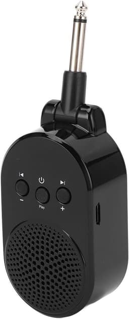Gitaarversterker Mini - Gitaar Plug - Muziek Oefenen - BT Connectiviteit - 13 x 10 x 4 cm - Zwart — thumbnail 1