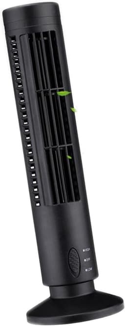 Torenventilator - Stille Koeler - Persoonlijke Koeling - Smart Voice Control - 10x10x34 cm - Zwart — thumbnail 2