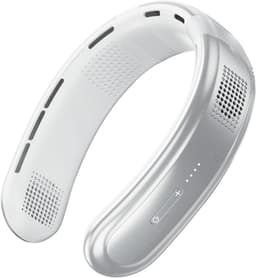Draagbare nekventilator - USB oplaadbaar, tien keer sterker, koude nekventilator, geschikt voor buitensporten, woon-werkverkeer en reizen, kantoor, studie en persoonlijke - (Wit) — thumbnail 1